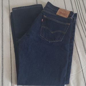 Men's Levi's 505 SZ 34x32 Dark Blue NEW